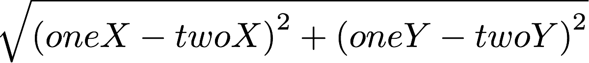 distance formula